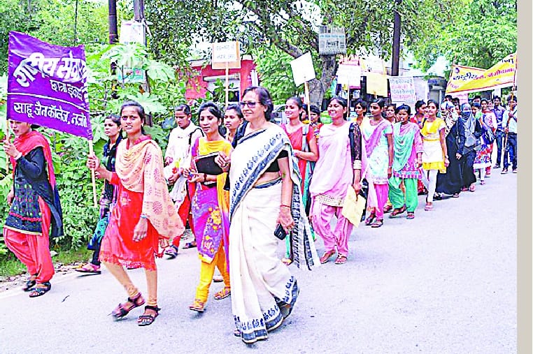The rally drove the message of hygiene
