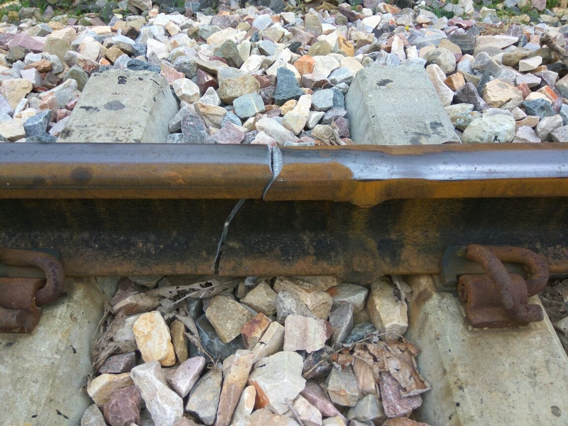His tracks were fractures, disaster averted