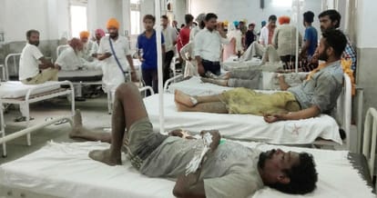 blast in malerkotla paper mil, two people died on spot, injured