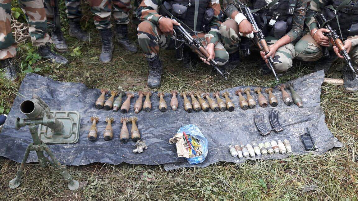 Three terrorist helpers involved arms smuggling across border arrested