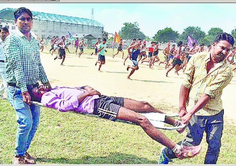 On track to recruit four faint, 7 injured
