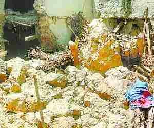 195 houses damaged in Heavy rains