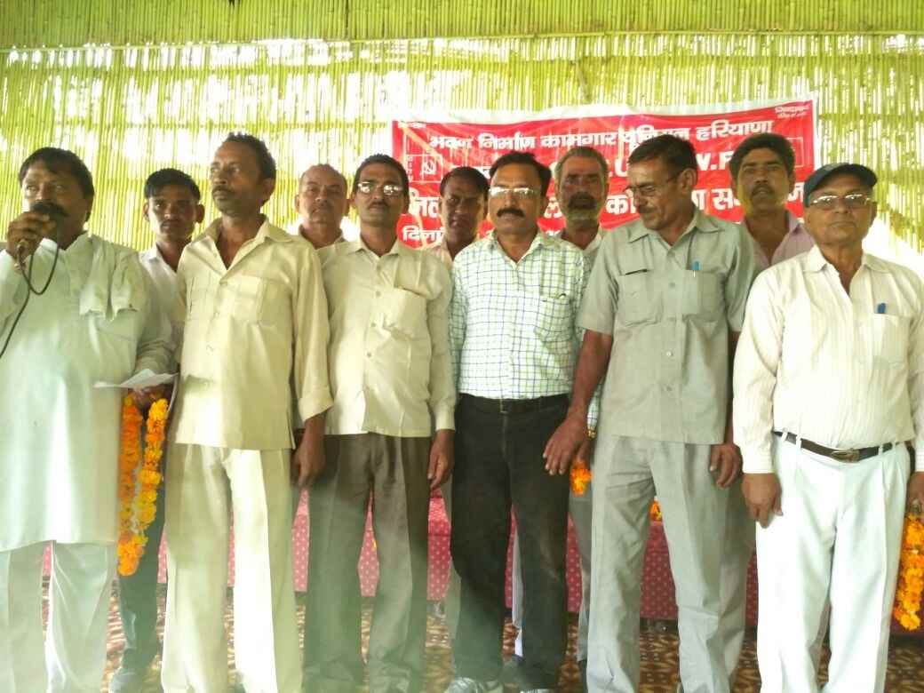 Shyam Sunder became construction workers union chairman