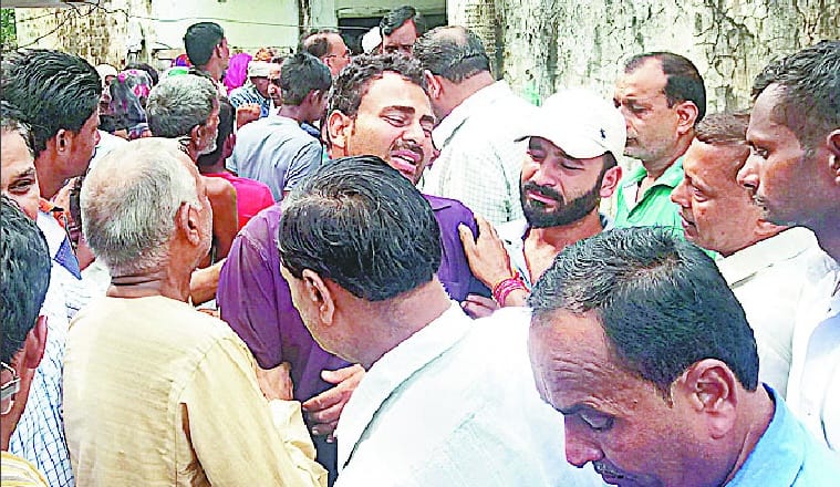 In Rajasthan, the death of the grandfather-grandson