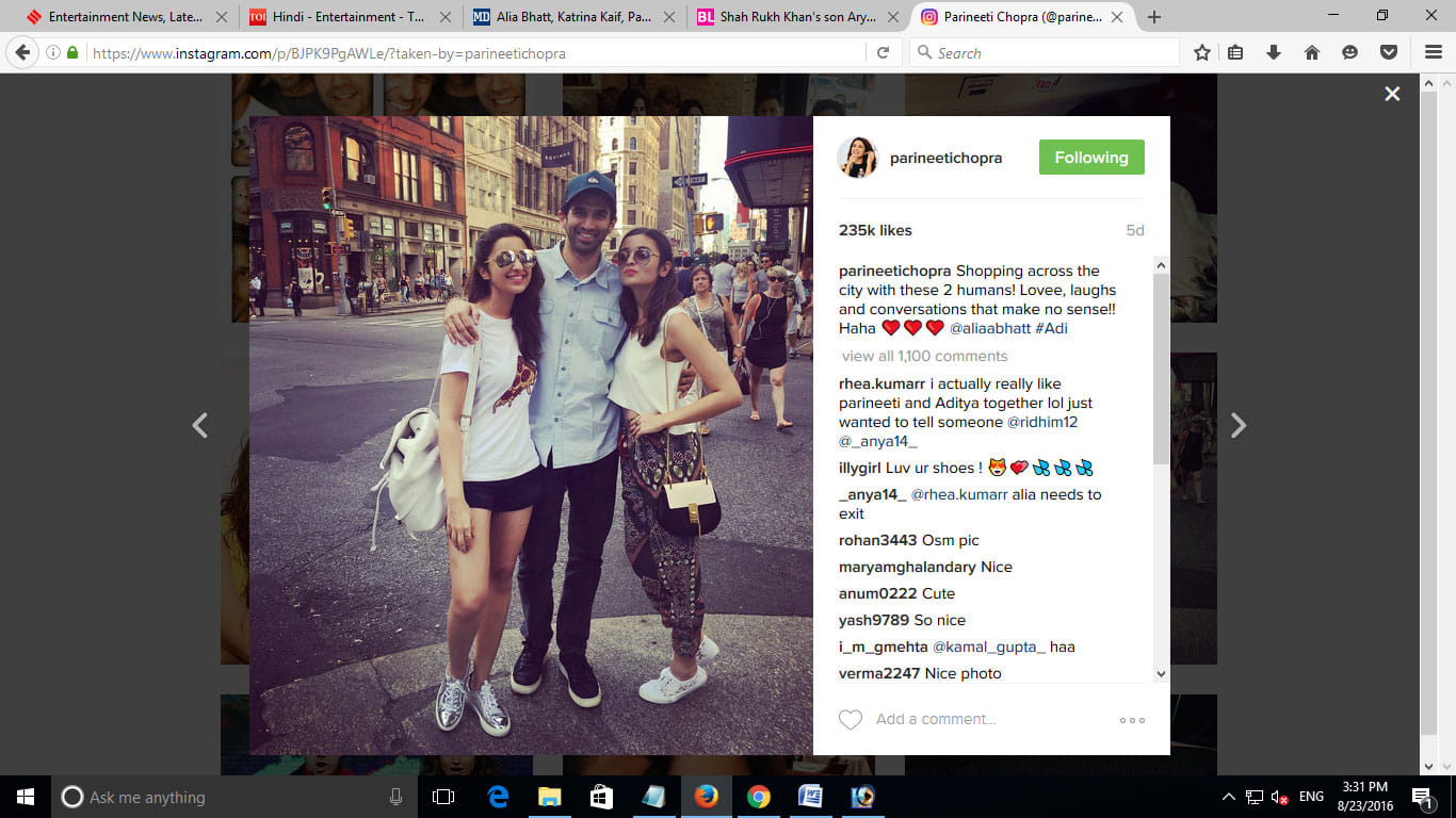 Alia Bhatt, Katrina Kaif and Parineeti Chopra in US tour