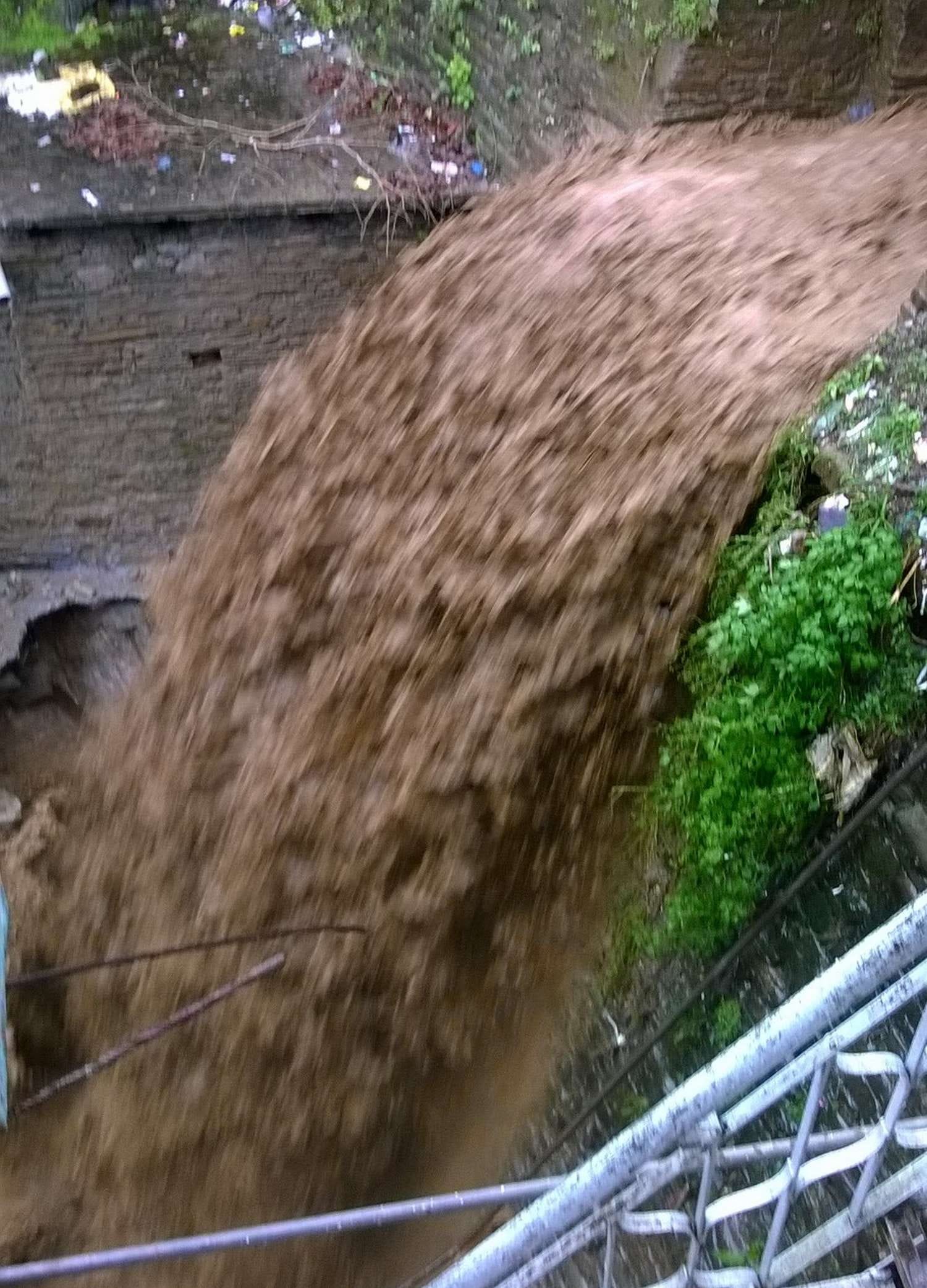 condition of village after cloud burst.