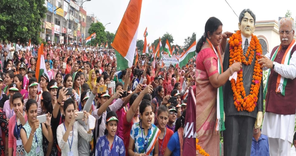 cm khattar attends tiranga yatra at karnal, haryana, chandigarh,