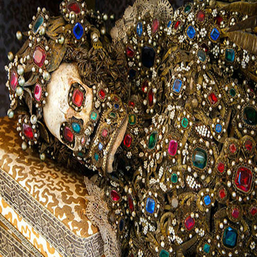 400 Year Old Jewel Encrusted Skeletons 