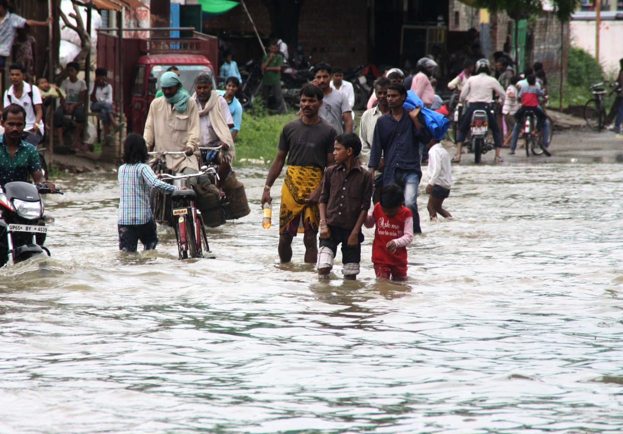 Heavy flood in up