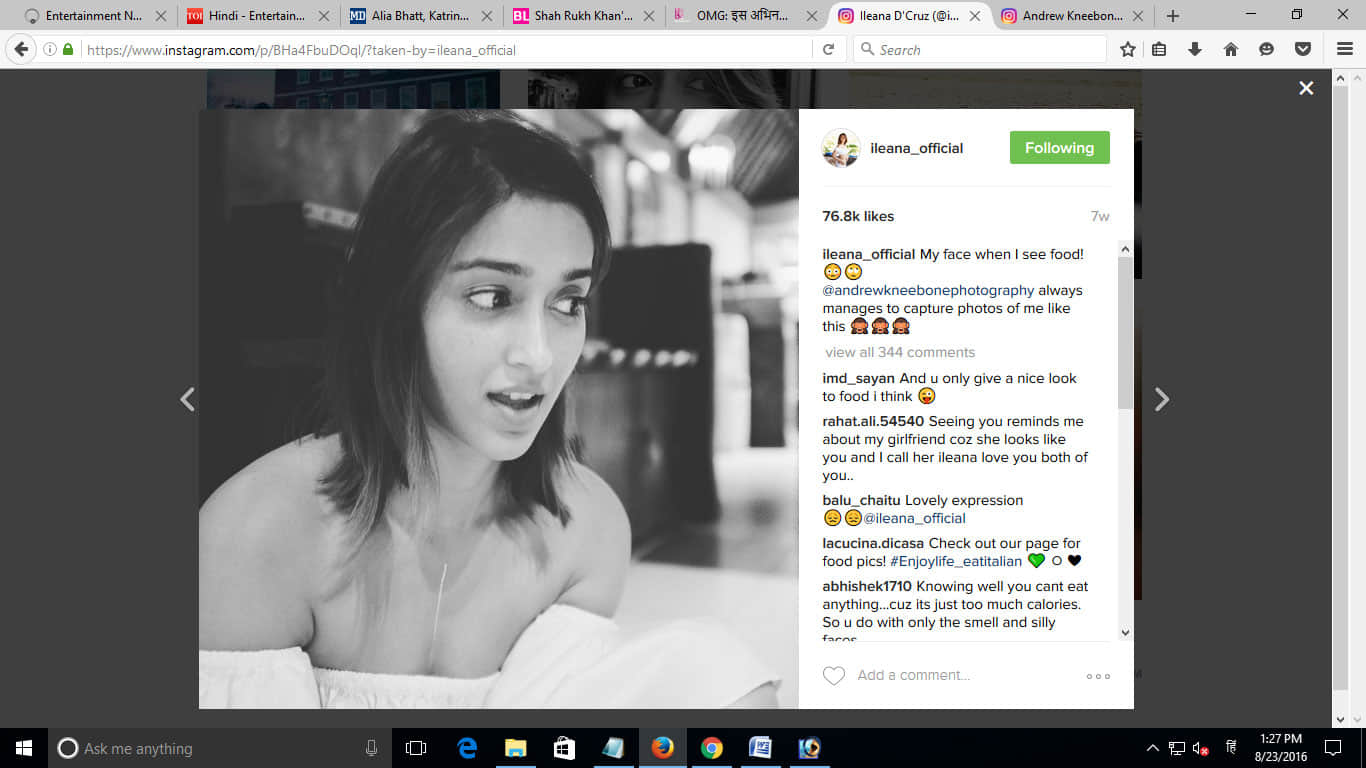 Ileana D'Cruz shares her pictures
