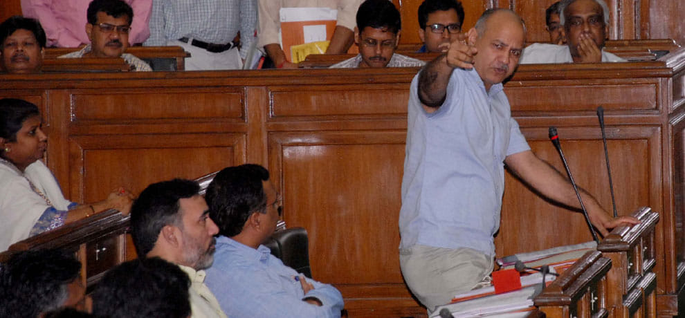 There was a heated debate in the Assembly on alcohol, Sisodia, Yogendra Yadav dig grated
