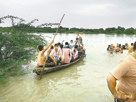 Coastal village on the brink of destruction from the wrath of the Yamuna