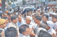 suicide case, for arresting, jam, crime, karnal jam, karnal