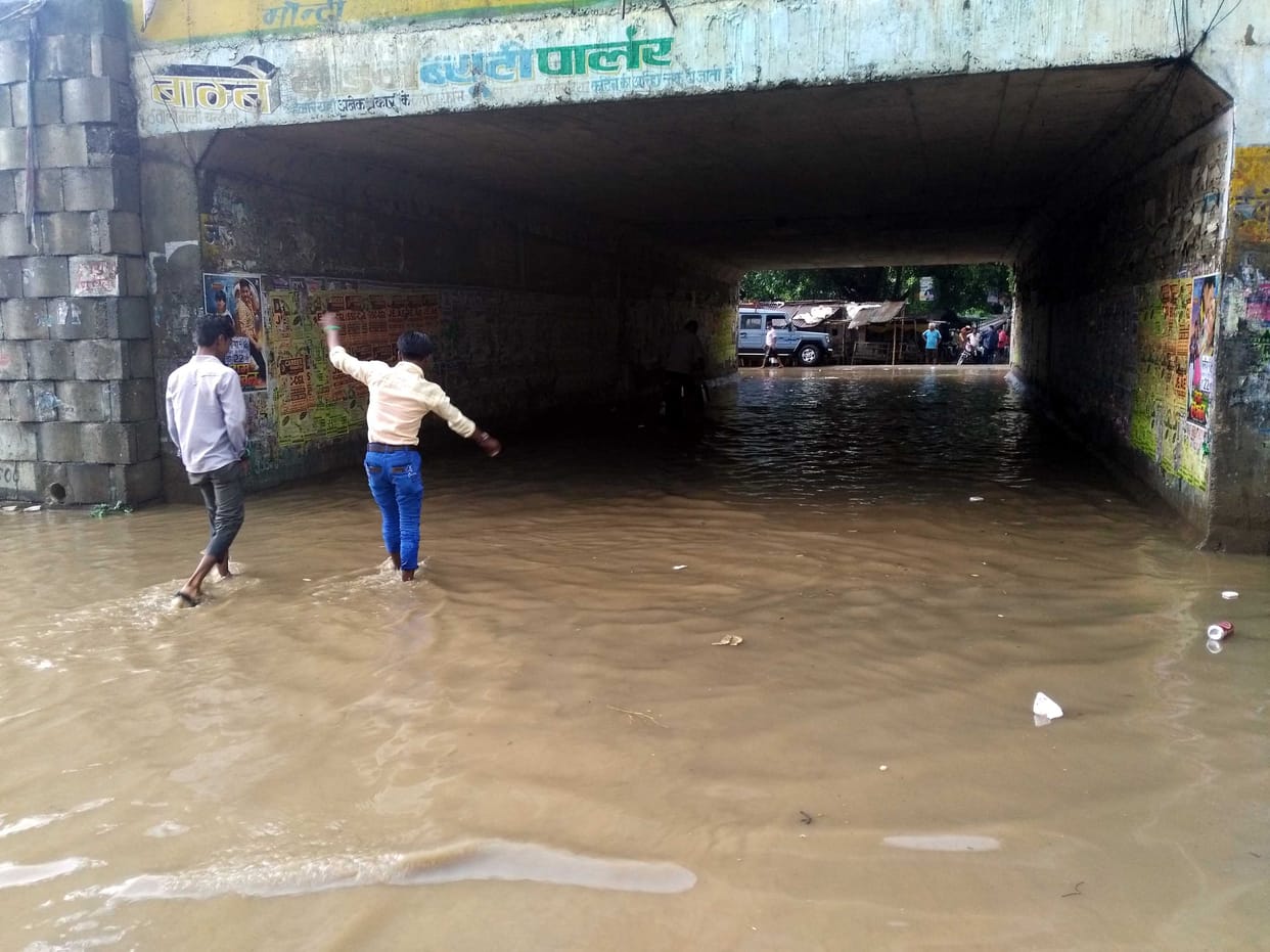 Rain water on roads