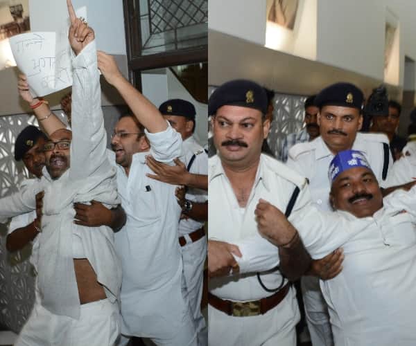 ruckus in up vidhan sabha in budget session