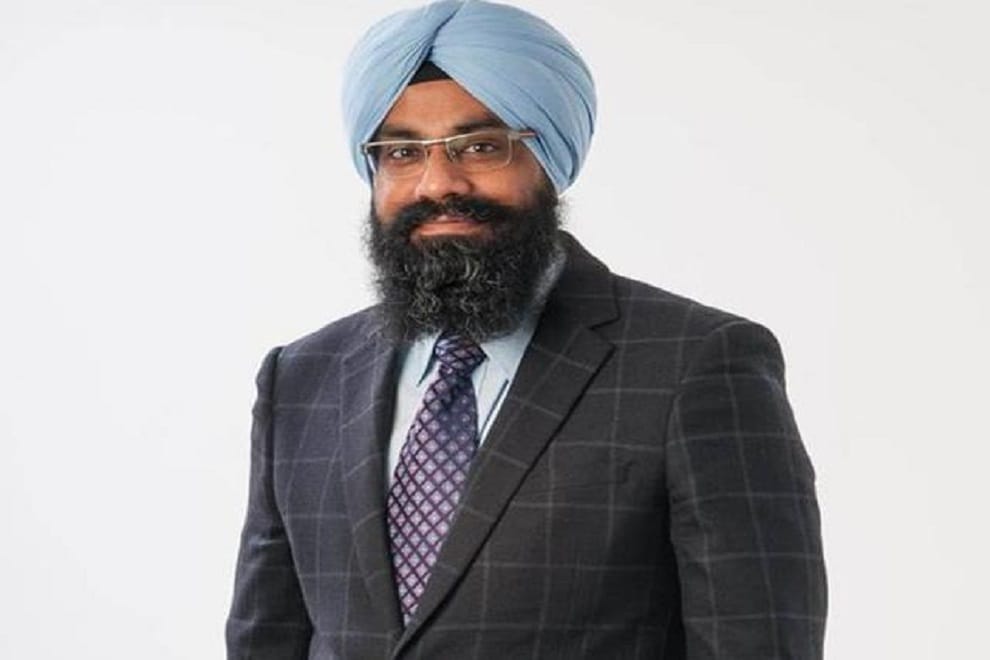 isis painted on Sikh candidate’s election billboard