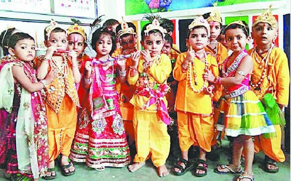 Krishna colored children