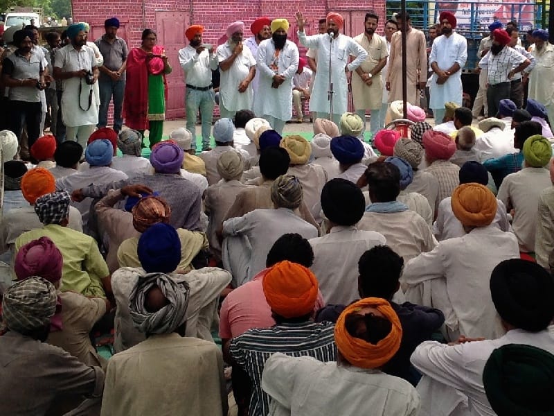 Demonstrations against the government, Congress performance, six-hour jam fitted, Channi, Ropar