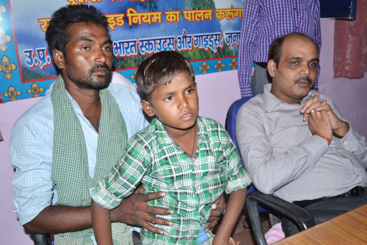 blind child found