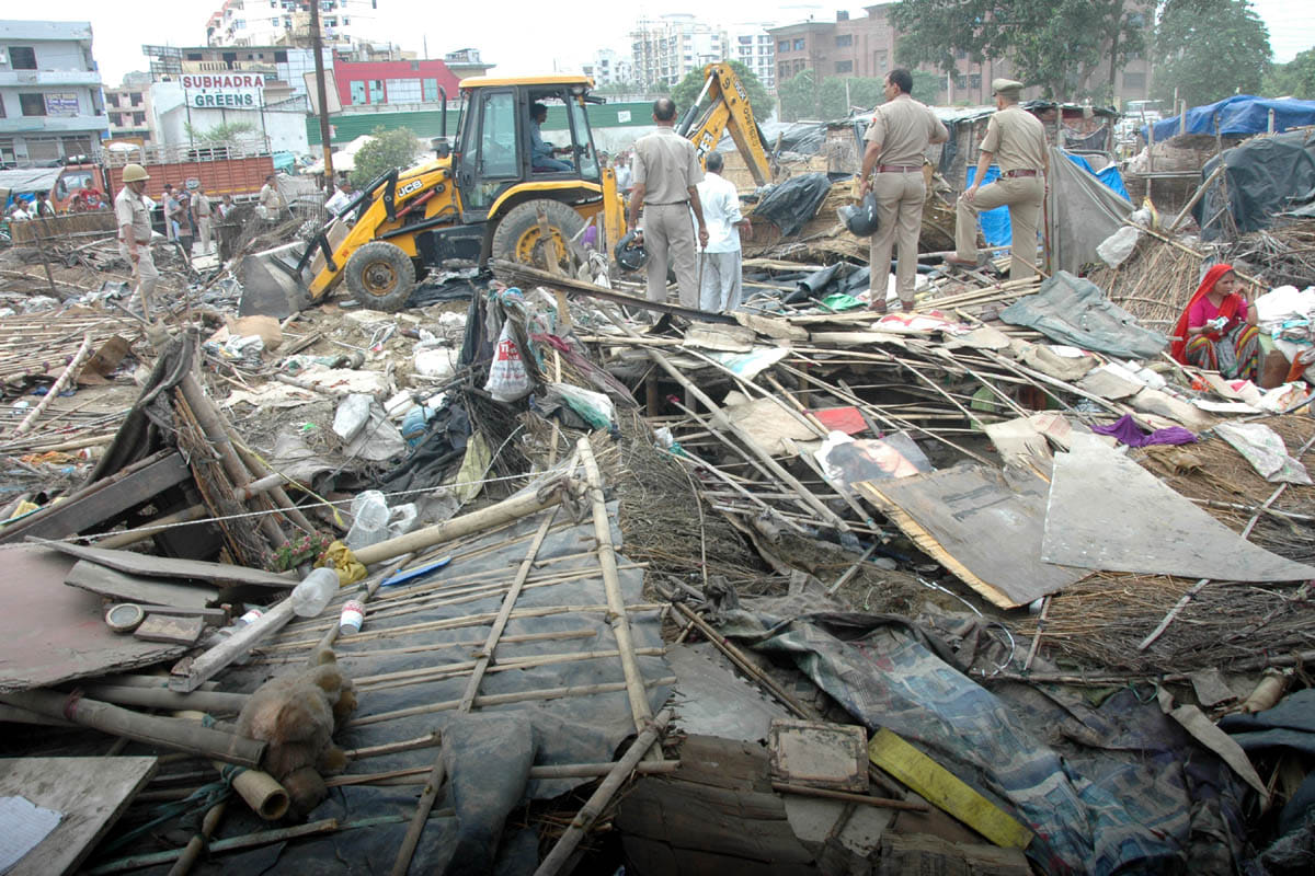 Shanties removed from government land