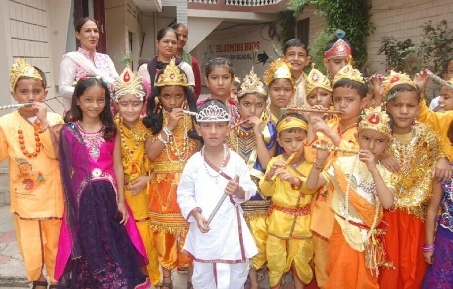 janmashtami festival celibrate in school