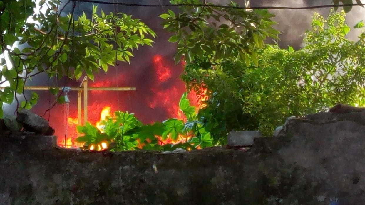 Fire ashes of two million property