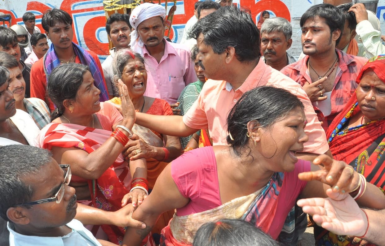 Ruckus due to building on the land of jila panchayat