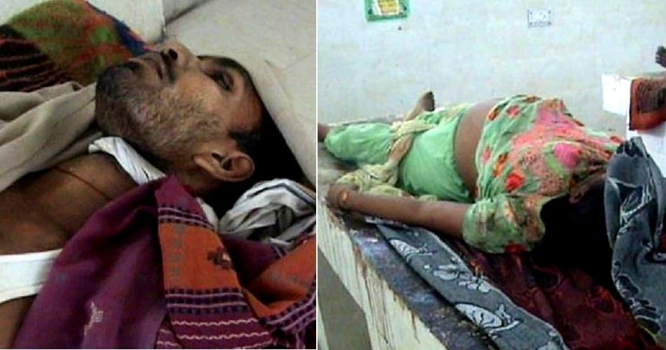 after wife's murder Husband commit suicide, The child said, 'Get up mother'