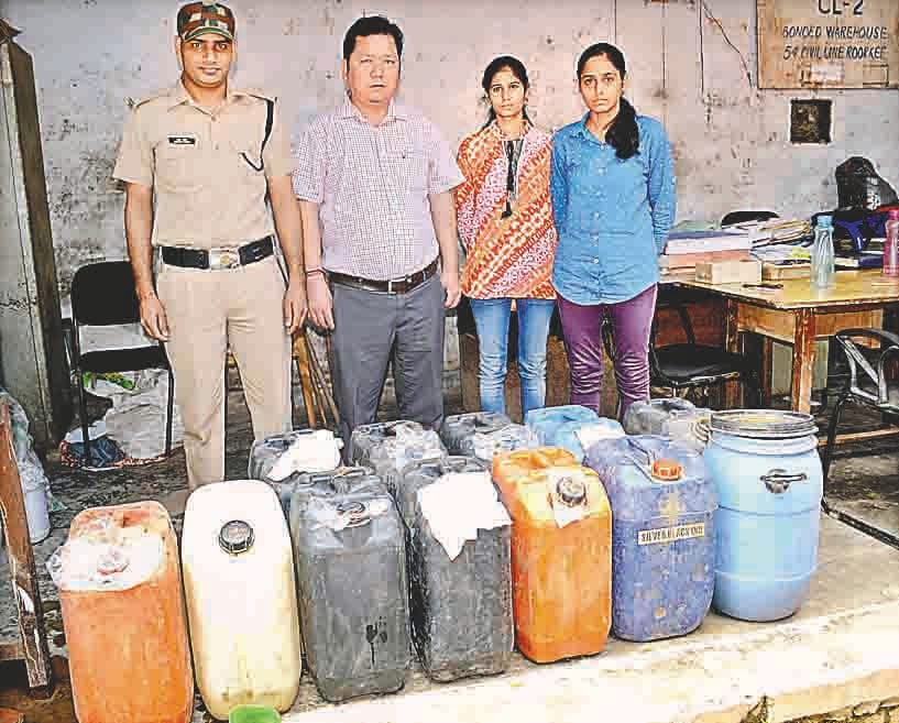 465 liters of raw liquor seized, 8 arrested
