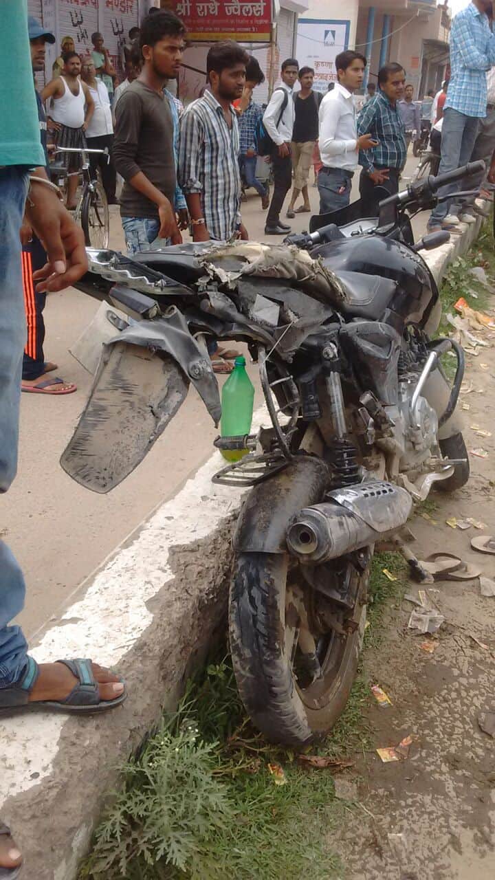 bike accident in lucknow