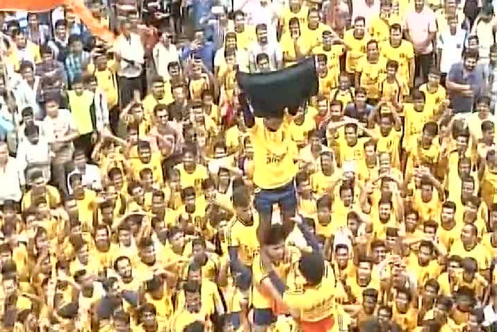 dahi handi organisers flout supreme court rule