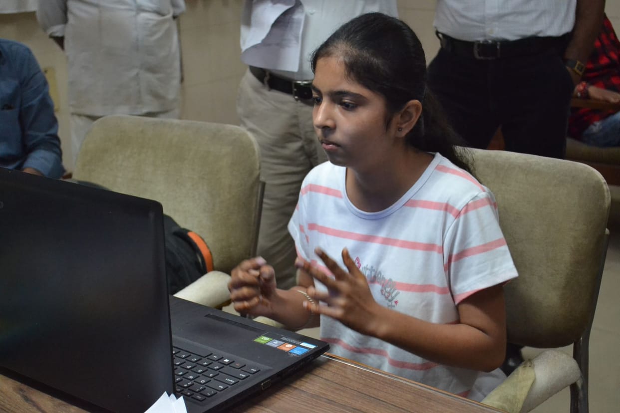Amazing calculator Girl solved 90 questions in a minutes