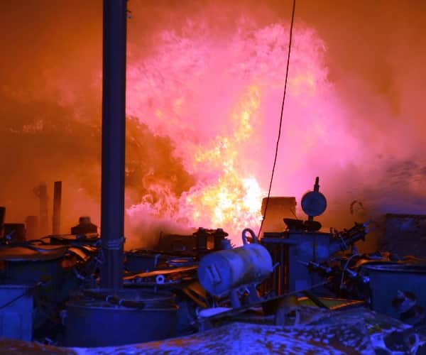 talkatora power house caught fire 