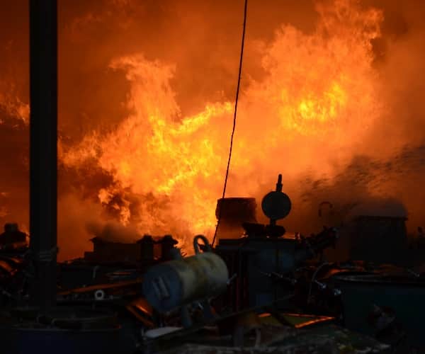 talkatora power house caught fire 