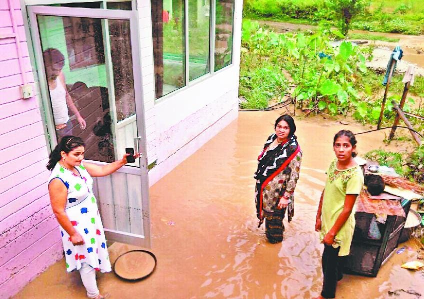 rain ruined home