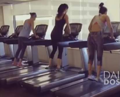 Alia, Katrina And Parineeti's Bunny Hops Workout in Gym!!