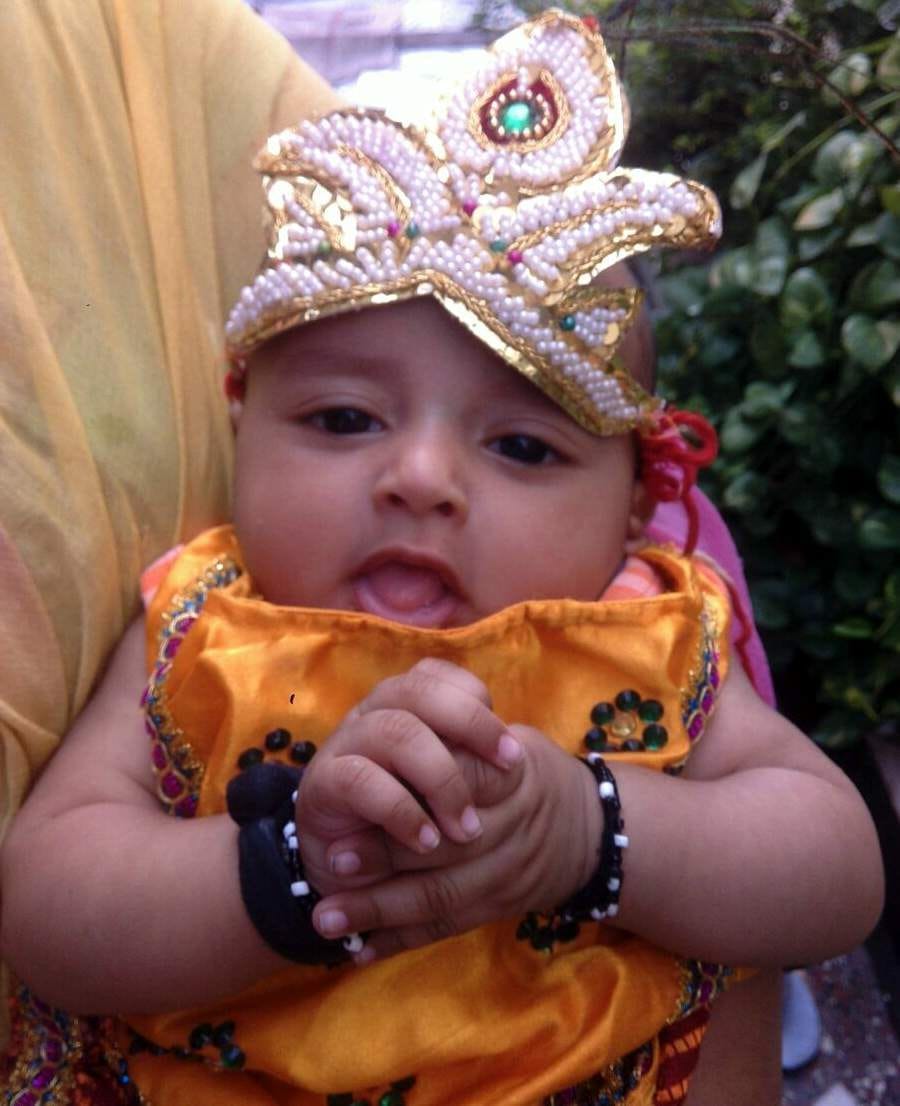 little kanha in krishna janmashtami