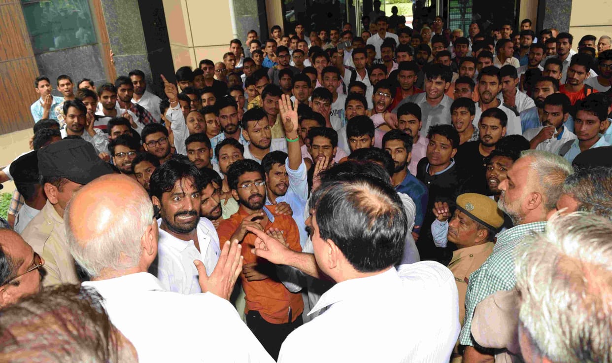 mdu, university, inso, student, haryana, rohtak, protest, higher education, government