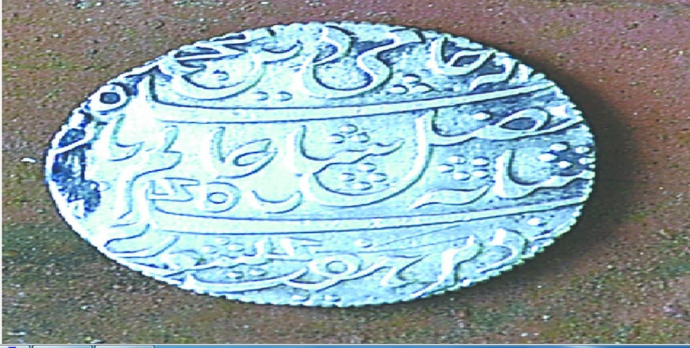 mughal times silver coin found in kanpur