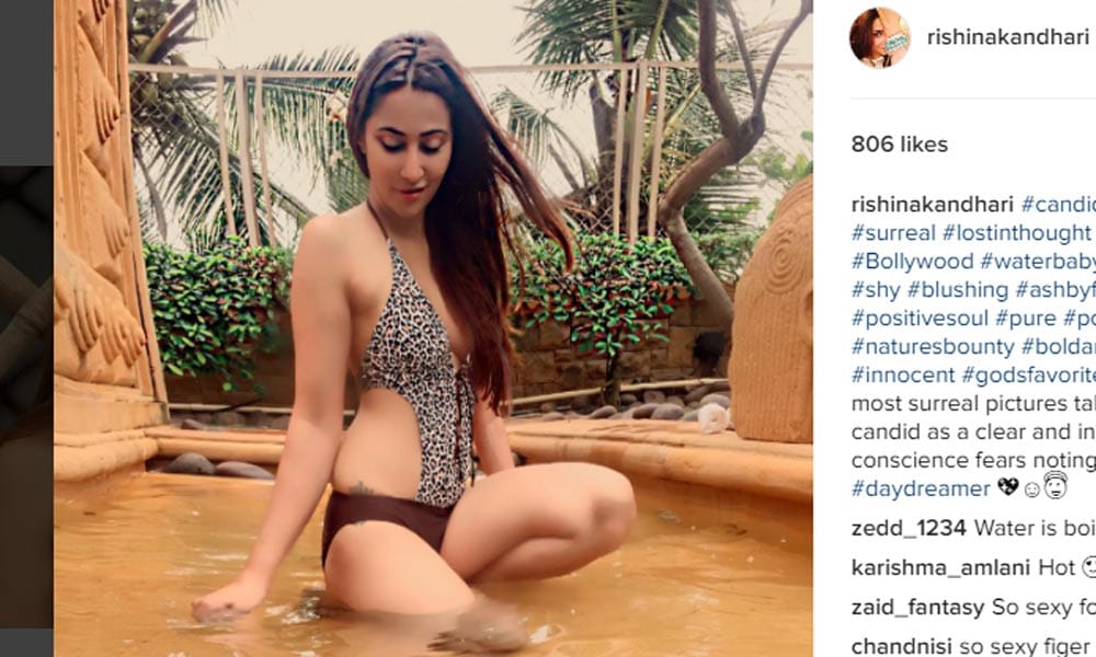 Actress Rishina Kandhari steams it up in a bikini