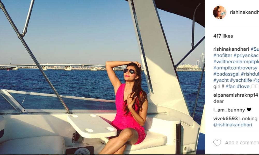 Actress Rishina Kandhari steams it up in a bikini