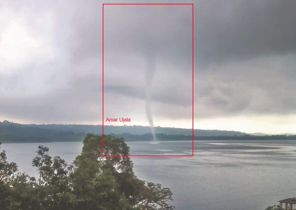 tornado in ranjit sagar dam