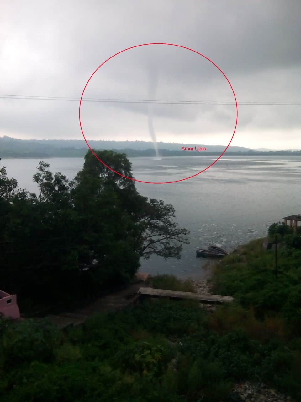 tornado in ranjit sagar dam