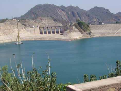 tornado in ranjit sagar dam