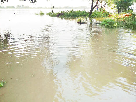 The floods caused devastation in coastal villages