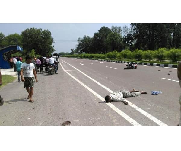  Accident in nigohan in Lucknow.