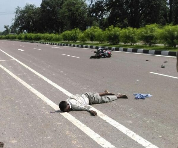 old man dead in an accident