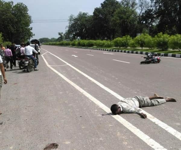  Accident in nigohan in Lucknow.