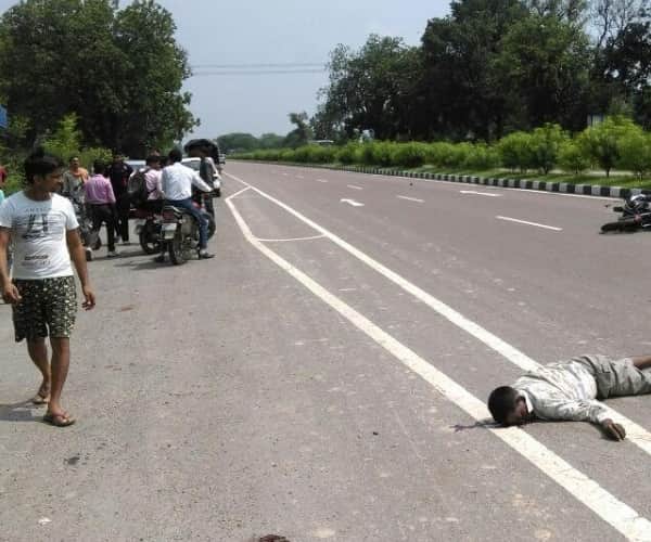  Accident in nigohan in Lucknow.