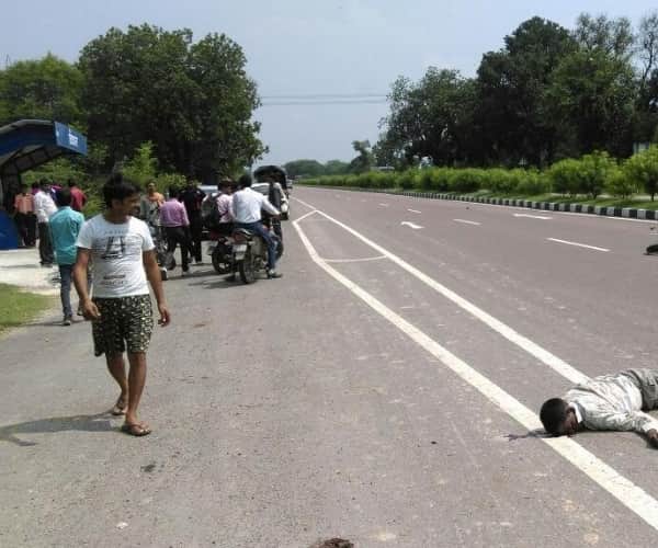  Accident in nigohan in Lucknow.